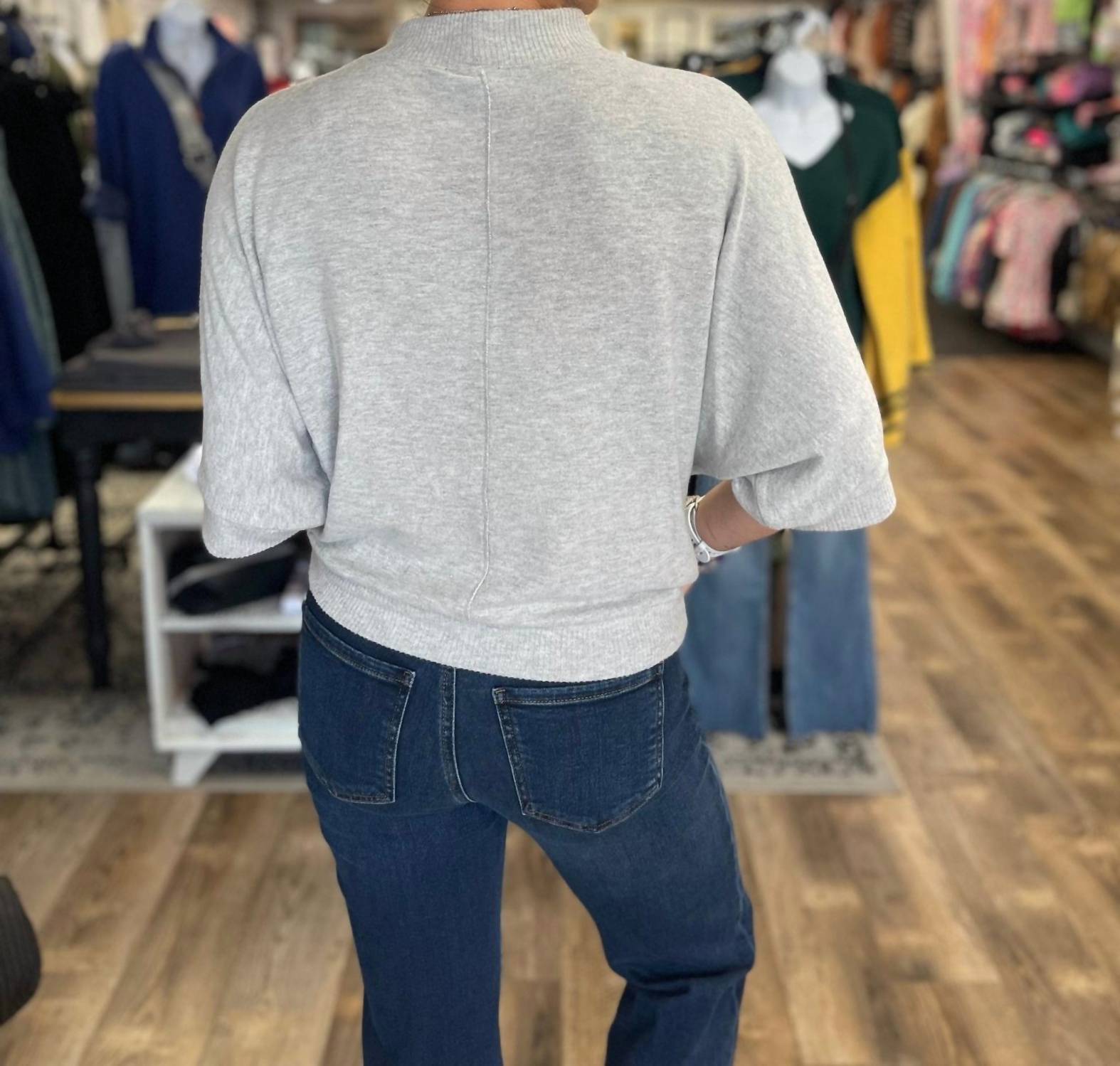 Democracy - Three Quarter Dolman Knit Top