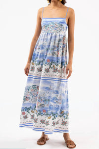 SMITH & QUINN Women's Cleobella Dress in sea blue - women's skirt