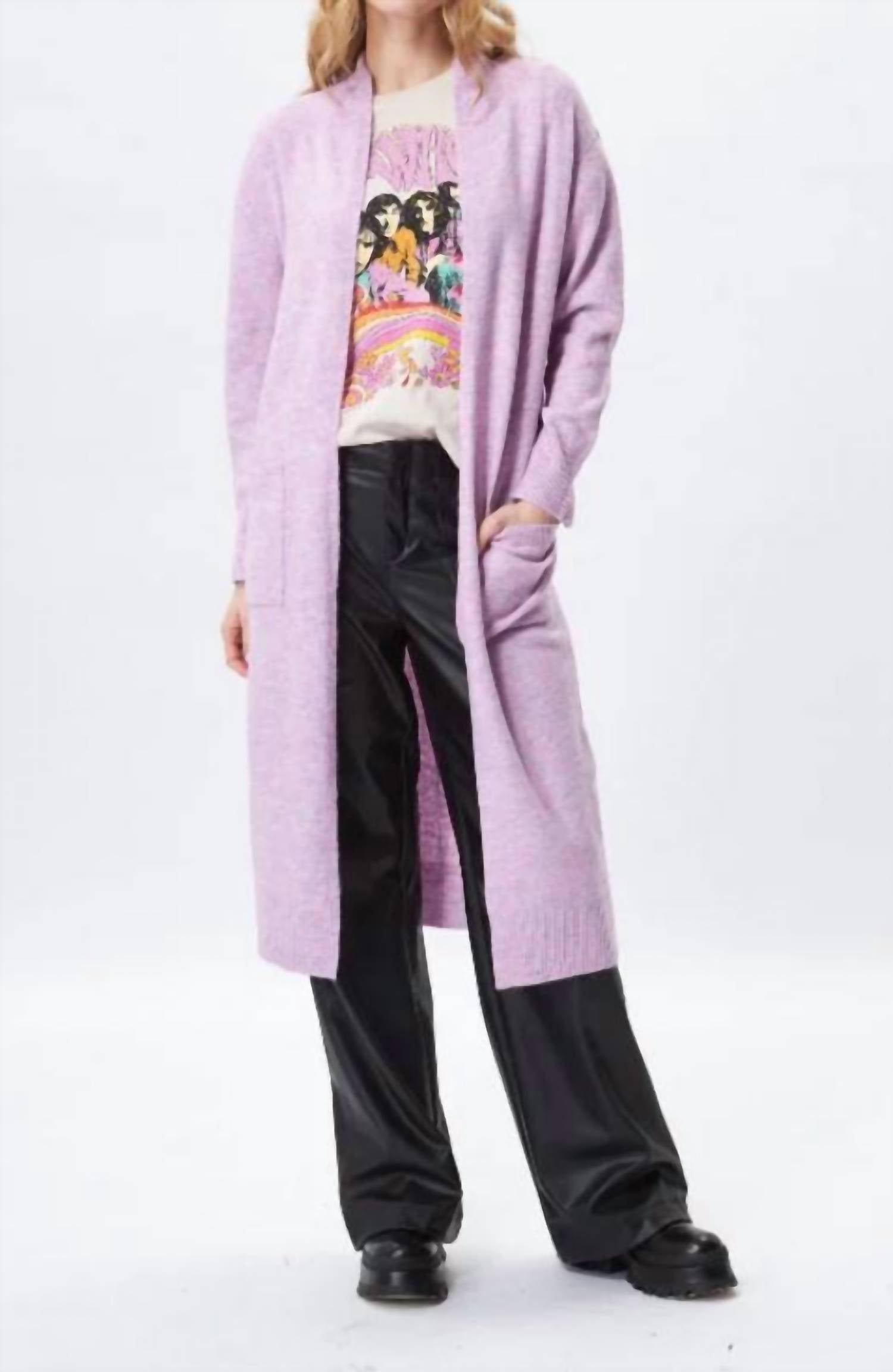 John + Jenn - Renn Long Open Knit Cardigan