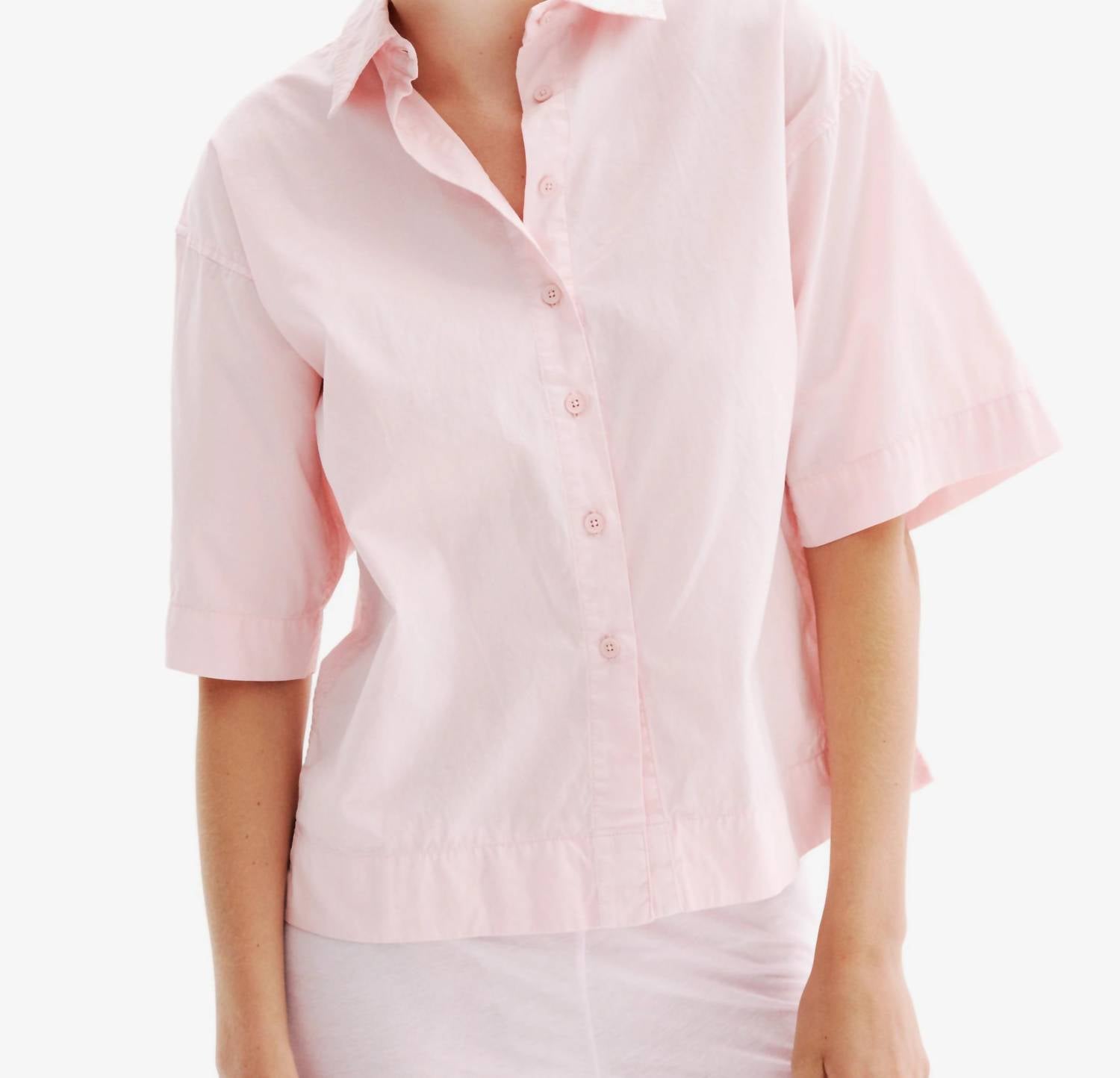 All Three - Aisla Short Sleeve Button Down Top