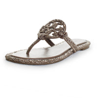 Tory Burch - Women's Miller Knotted Crystal Flip Flop Sandals