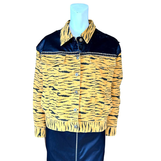 English Rose - Tiger Vintage Style Bomber Jacket