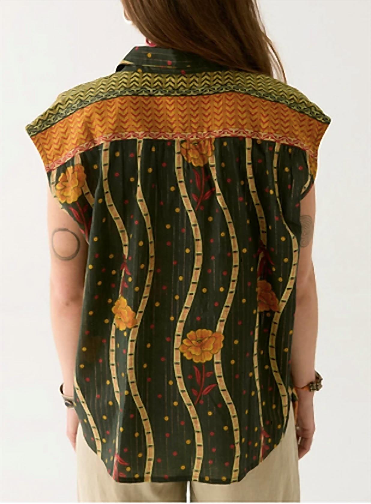 Maison Hotel - Bobby Cap Sleeve Blouse