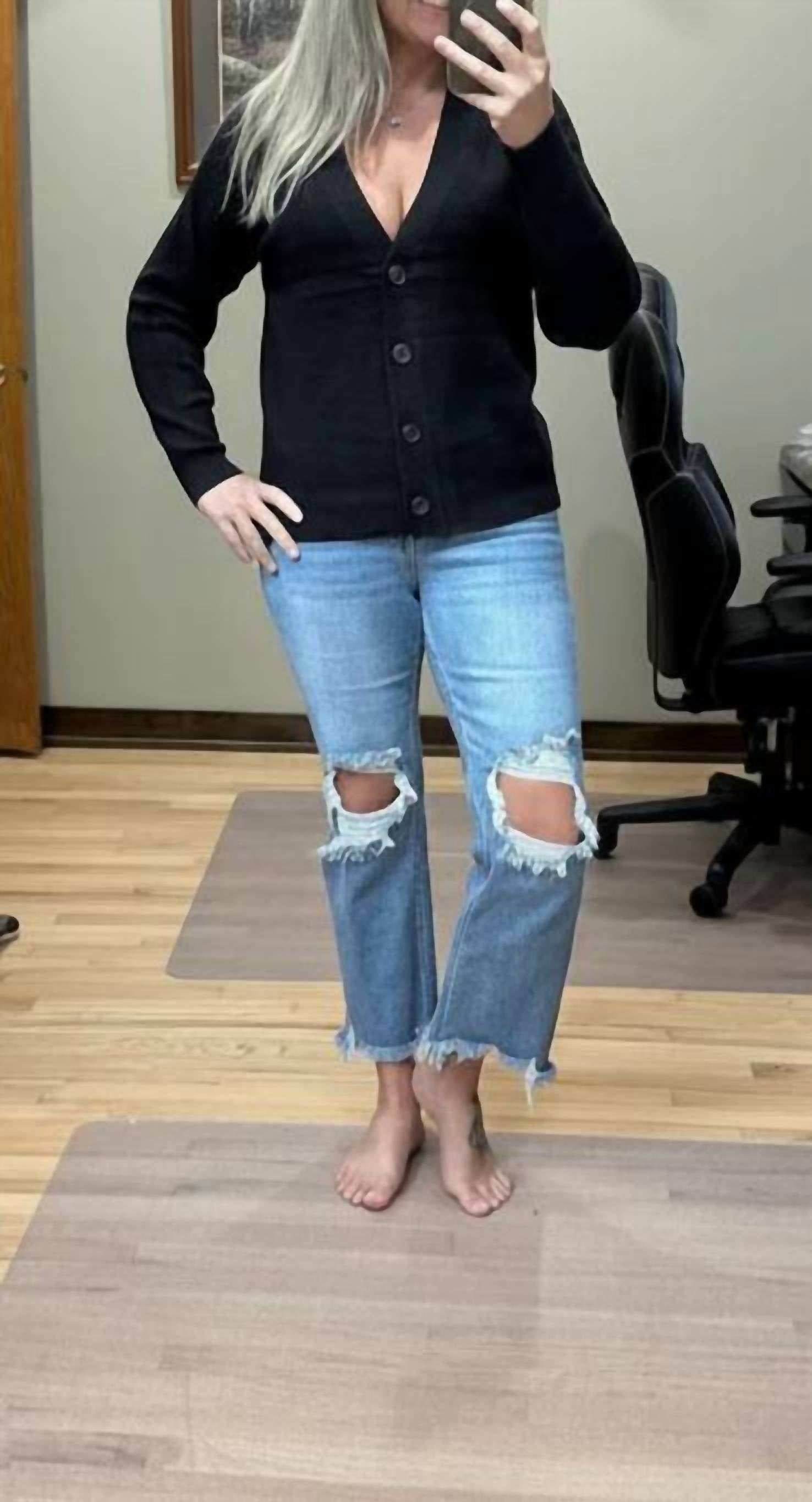 Zenana - Viscose Sweater Cardigan