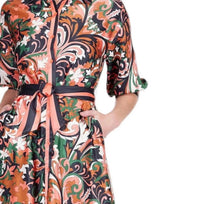 Jade - Autumn Scroll Maxi Dress