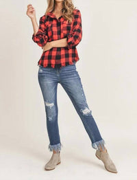 Risen - Just Checkin' Flannel Button-Down