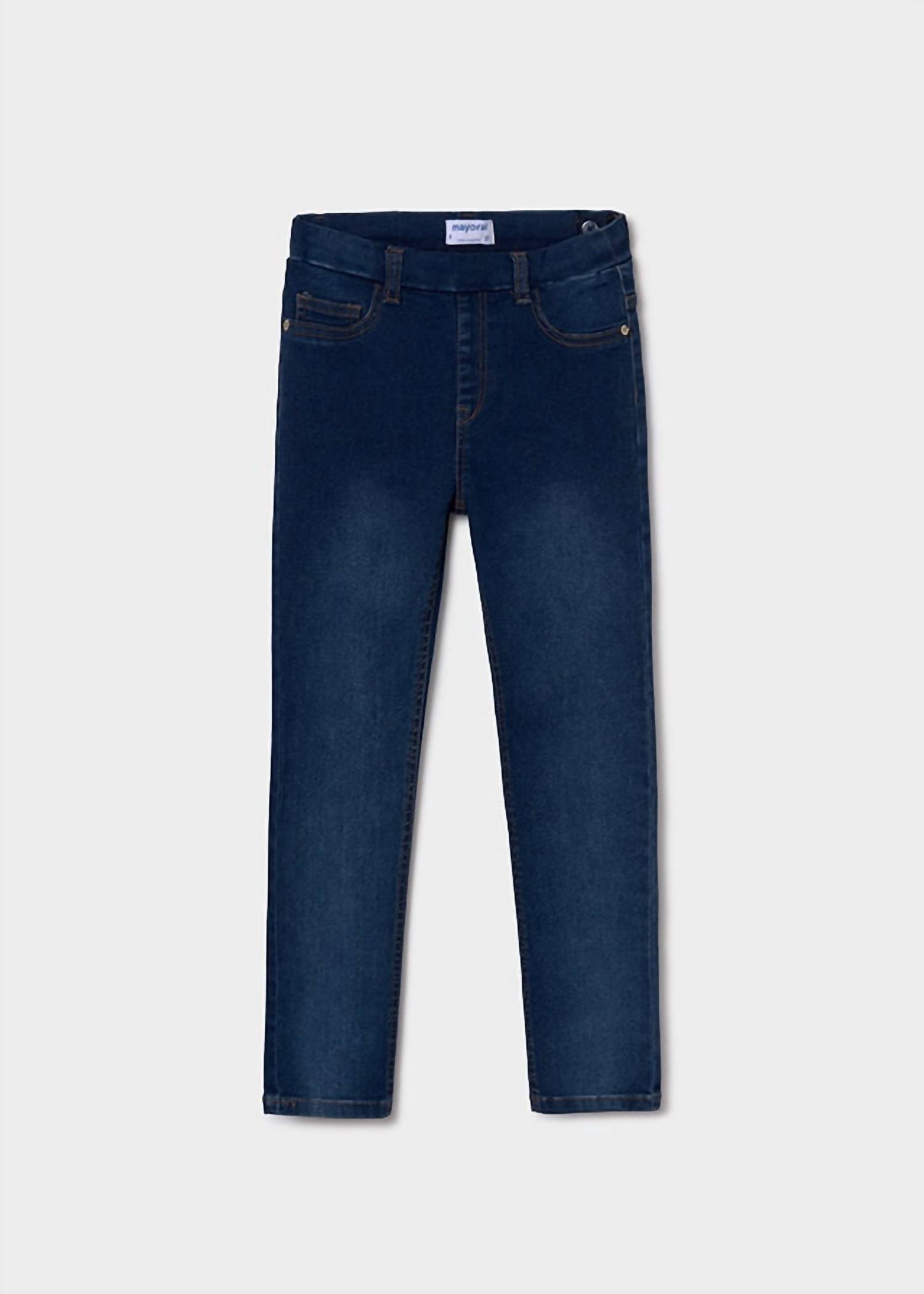 Mayoral - Gold Stitched Skinny Jeans