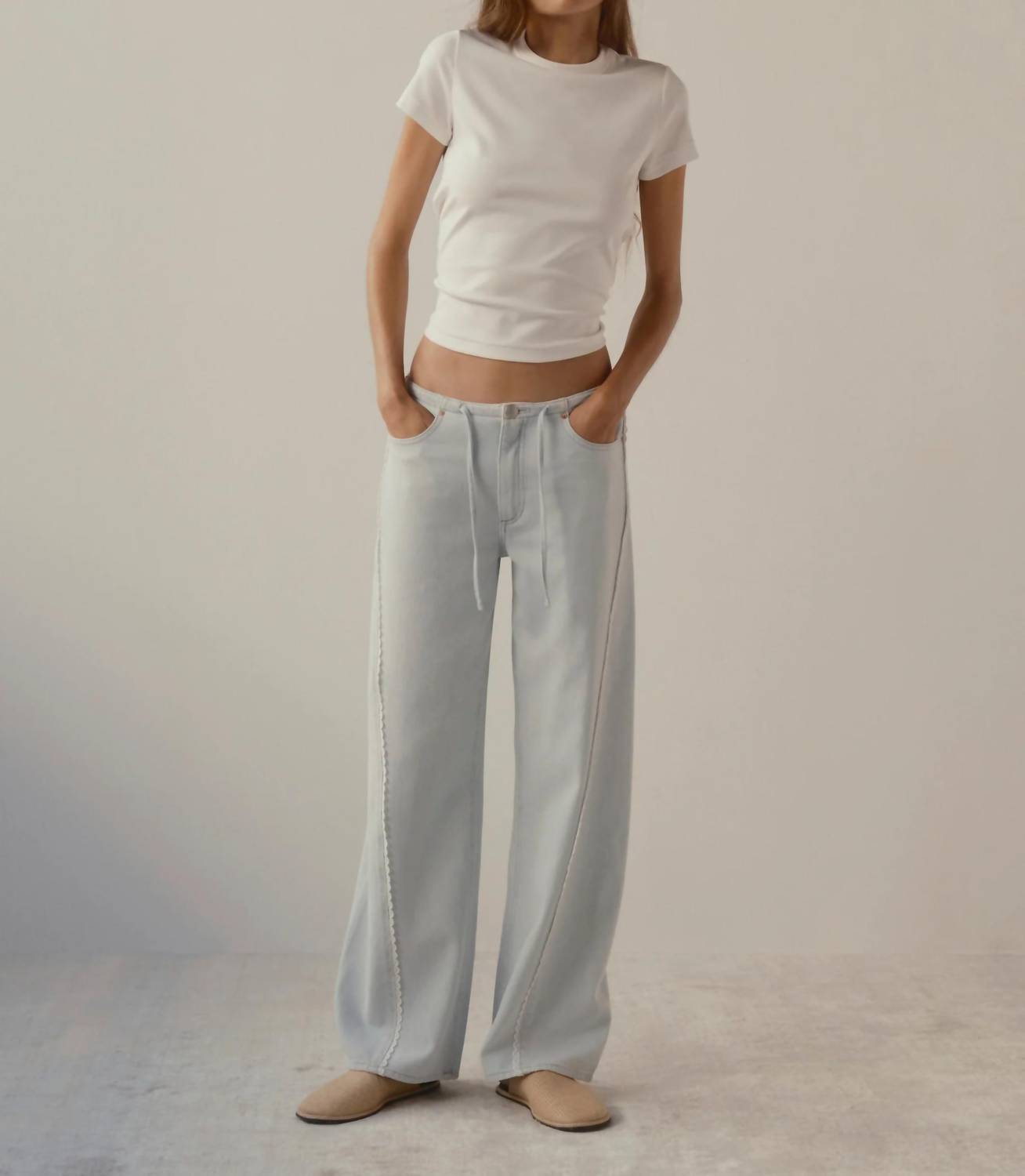 Dl1961 - Women'S - Sienna Low-slung Wide Leg Relaxed 31” Jeans