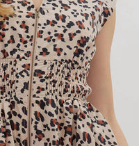 Entro - Pattern V Neck Dress
