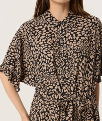 Soaked In Luxury - Naya Short Sleeve Midi Shirt Dress