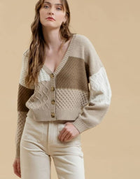 Blu Pepper - Textured Button Down Cardi