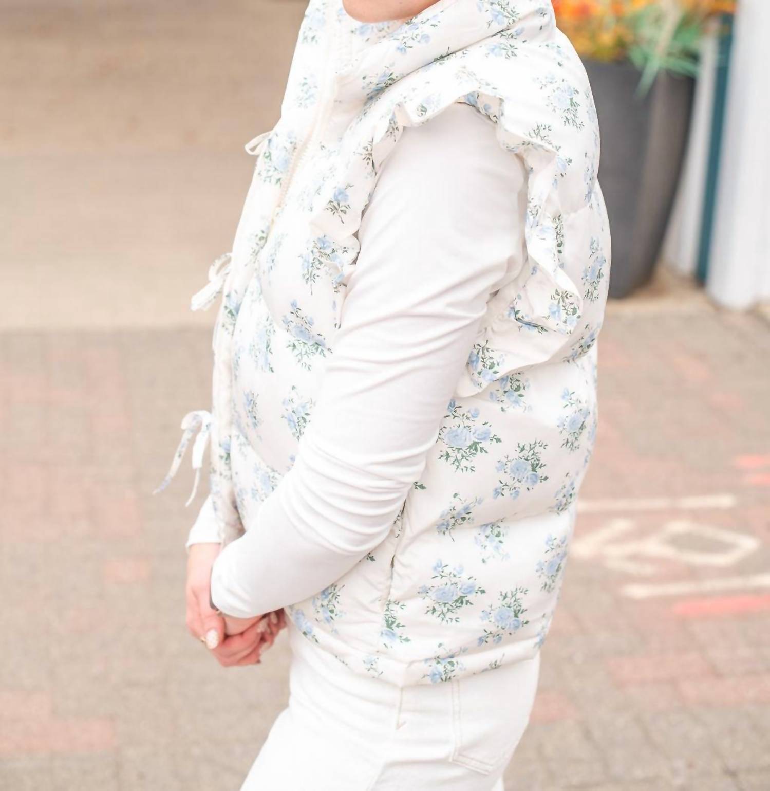 Very J - Women's Floral Vest