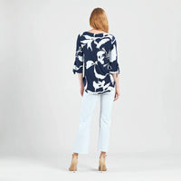 Clara Sunwoo - Tie Cuff Curved Hem Tunic Top - Plus