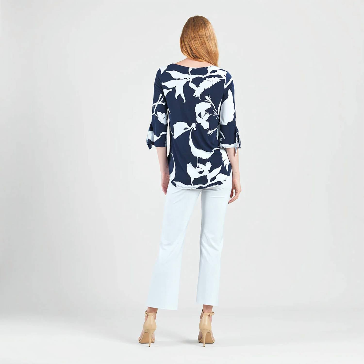 Clara Sunwoo - Tie Cuff Curved Hem Tunic Top - Plus
