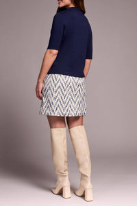 Tribal - Forestine Funnel Neck Knit Top