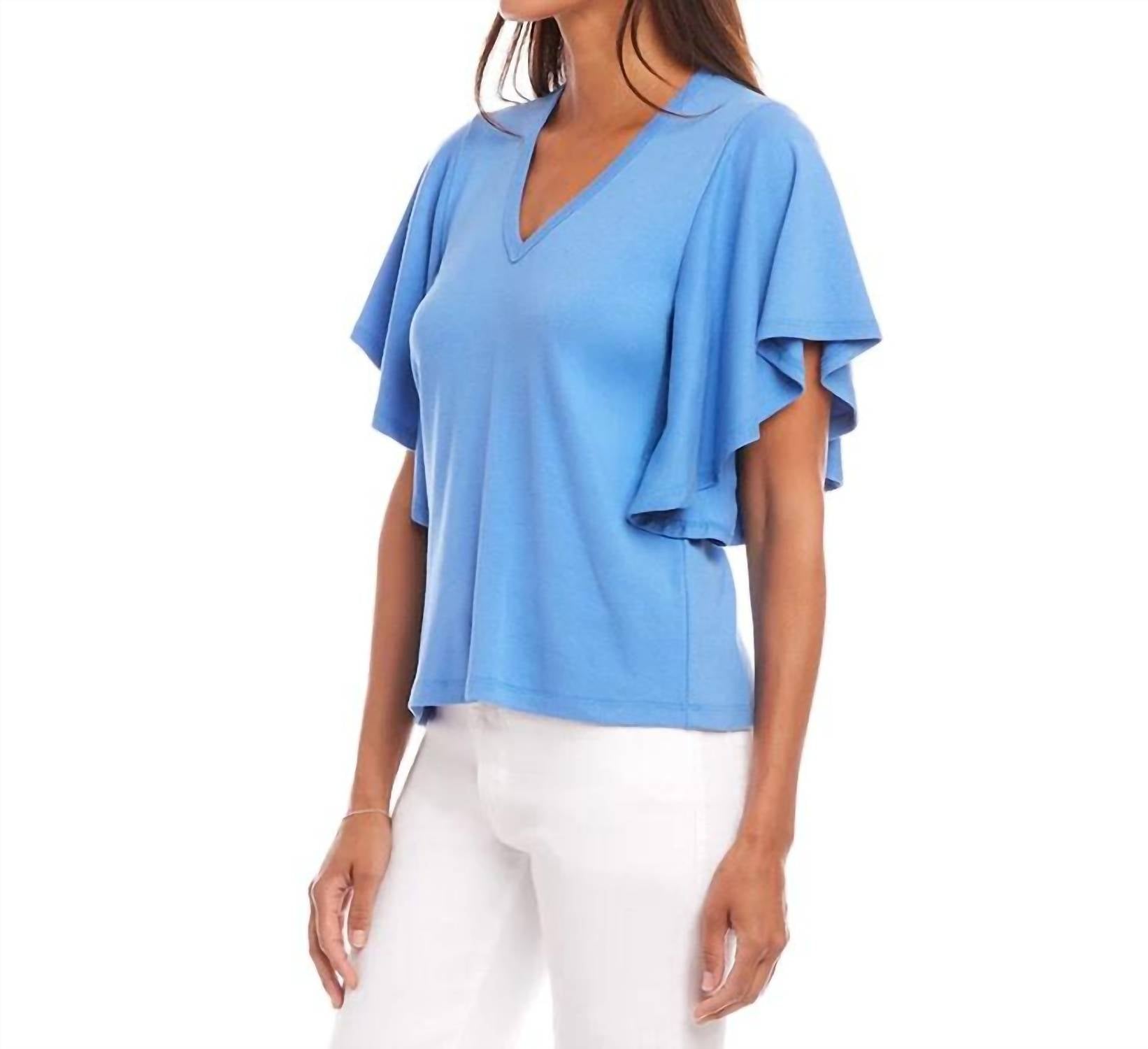 Karen Kane - Flutter Sleeve Tee