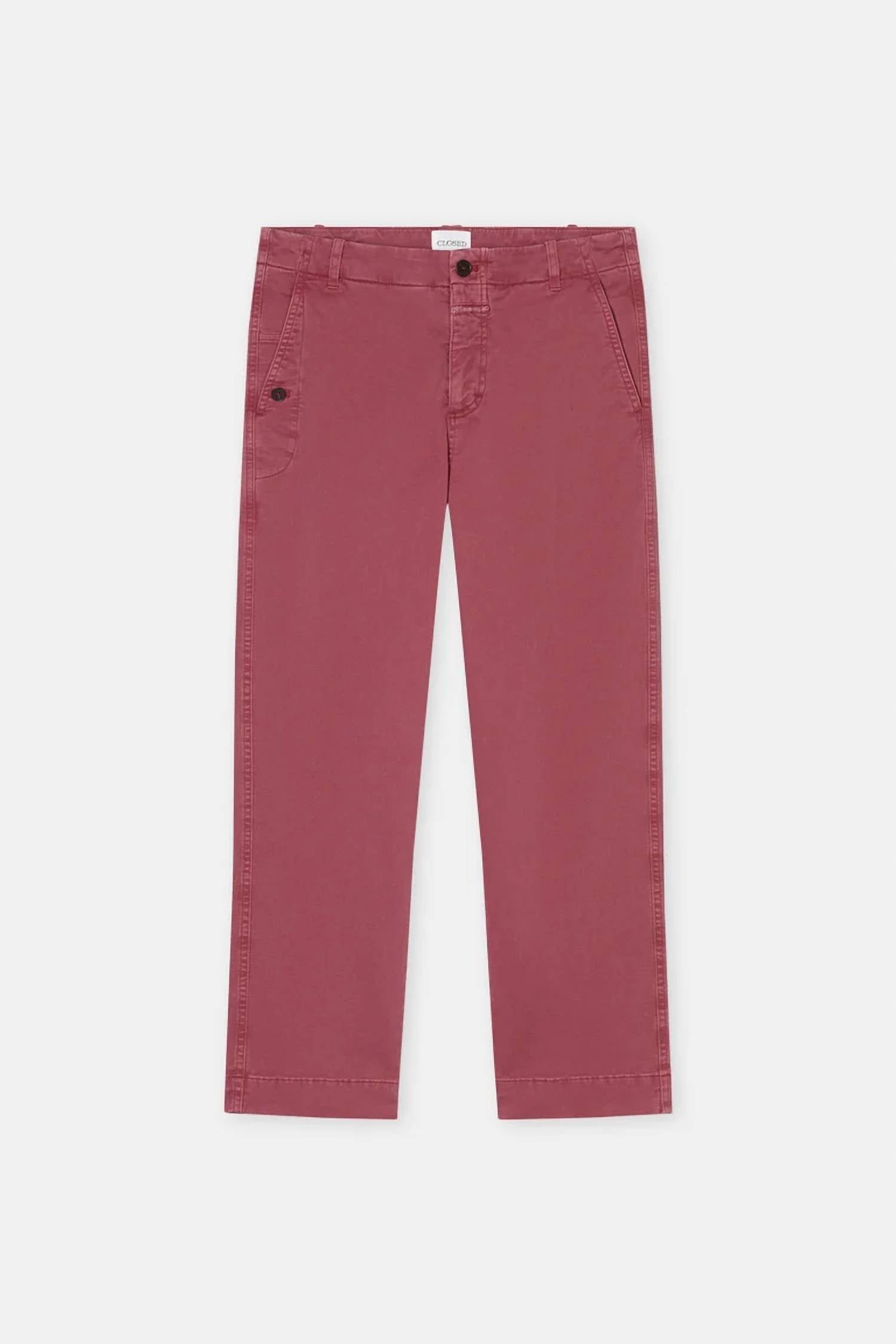 CLOSED Rovea Relaxed Fit Pants in cherry red - women's jeans - alternate view