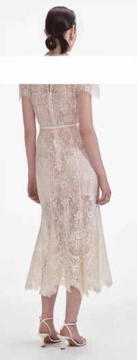 Self-Portrait - LACE MIDI DRESS