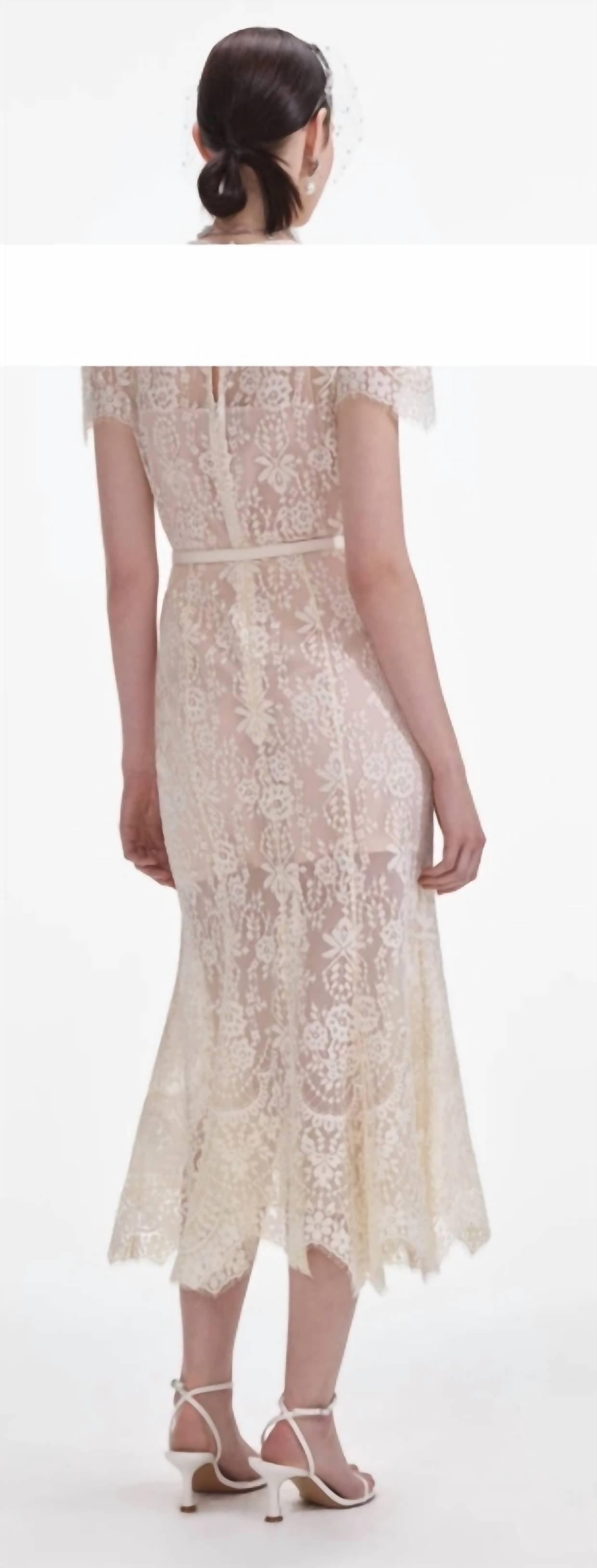 Self-Portrait - LACE MIDI DRESS
