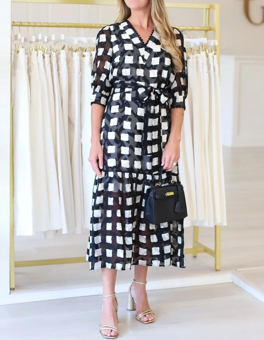 Jade - Trimmed V-neck Maxi Dress