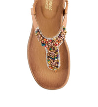 Andrea - Women's Decorated T-strap Sandal