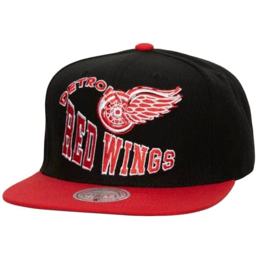 Mitchell & Ness - MEN'S NHL VINTAGE DETROIT RED WINGS CROOKED PATH SNAPBACK HAT