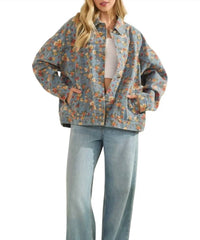 Sewn And Seen - Twill Floral Jacket