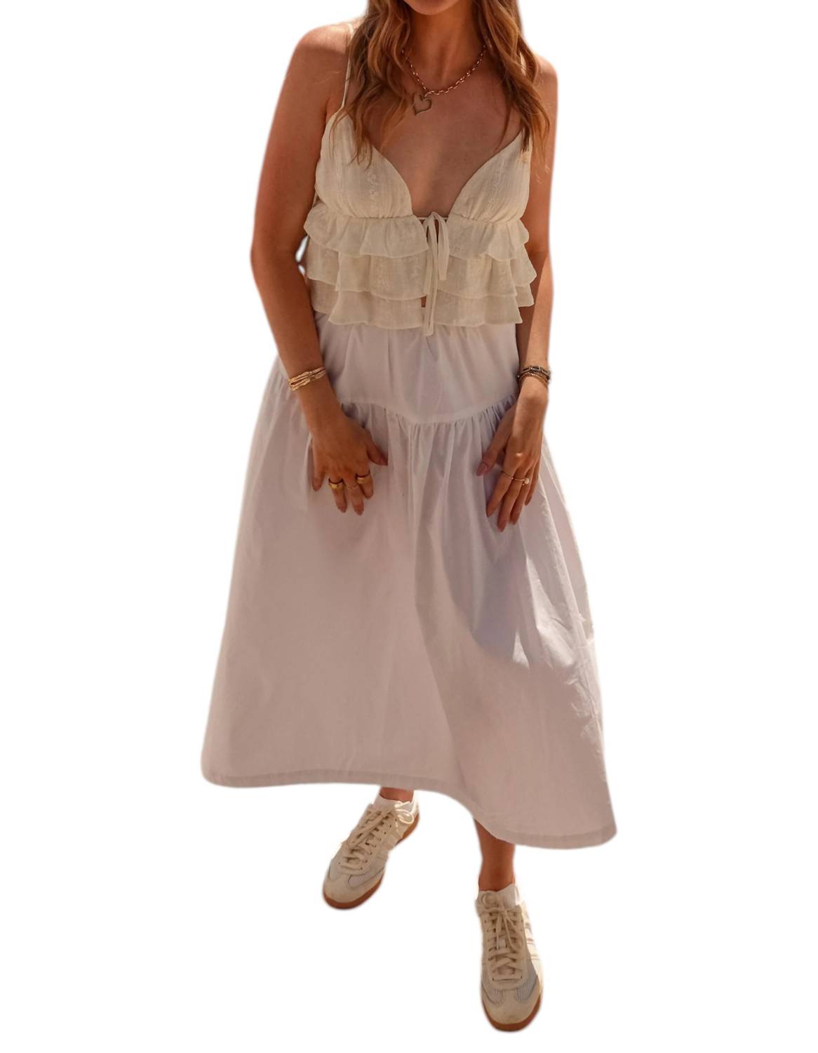 Olivaceous - Santorini Midi Skirt