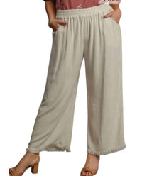 umgee Miss You Much Pant in oatmeal - women's pants