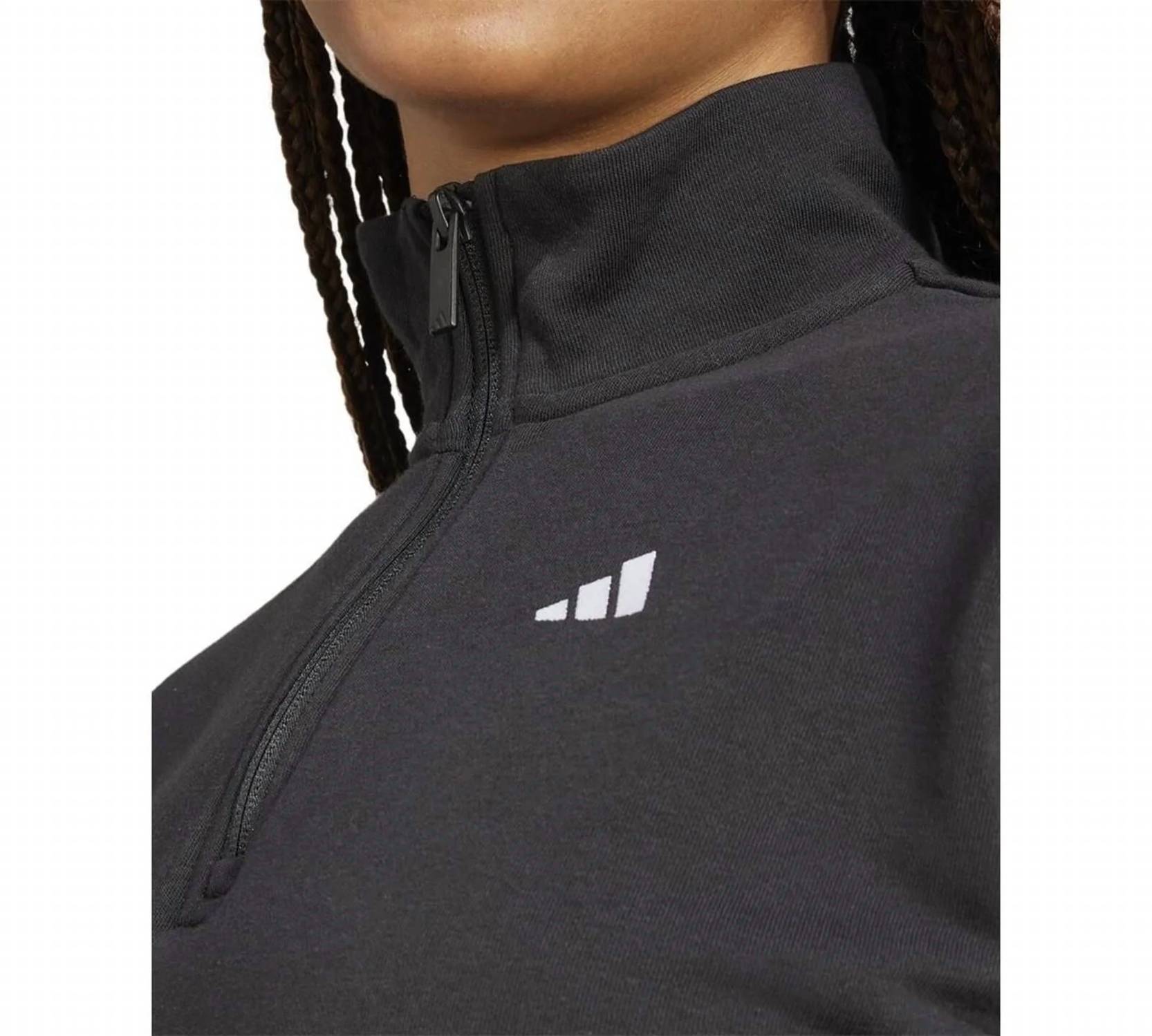 Adidas - French Terry Quarter Zip Pullover Sweatshirt