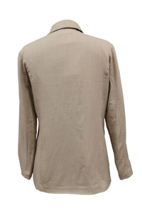 Paparazzi - Women's Linen Blend Classic Lined Blazer