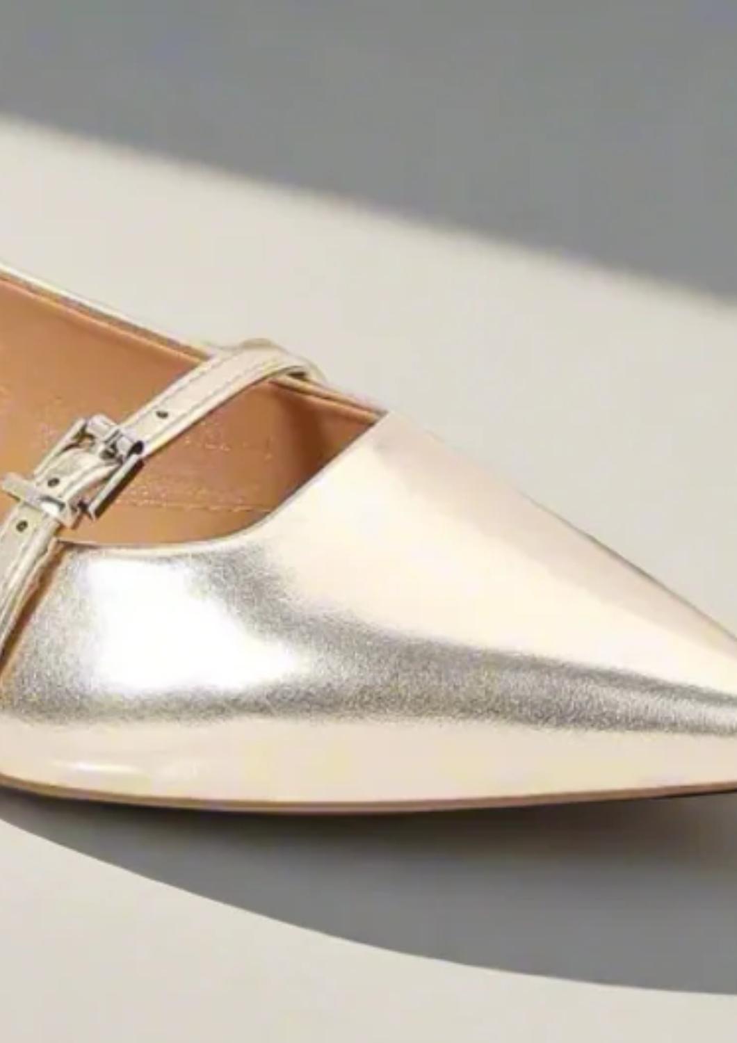 Sotd Footwear - Women's Bethany Buckled Strap Slingback Flat Shoe