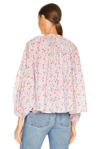 Something Navy - Long Sleeve Flowy Button Up Top