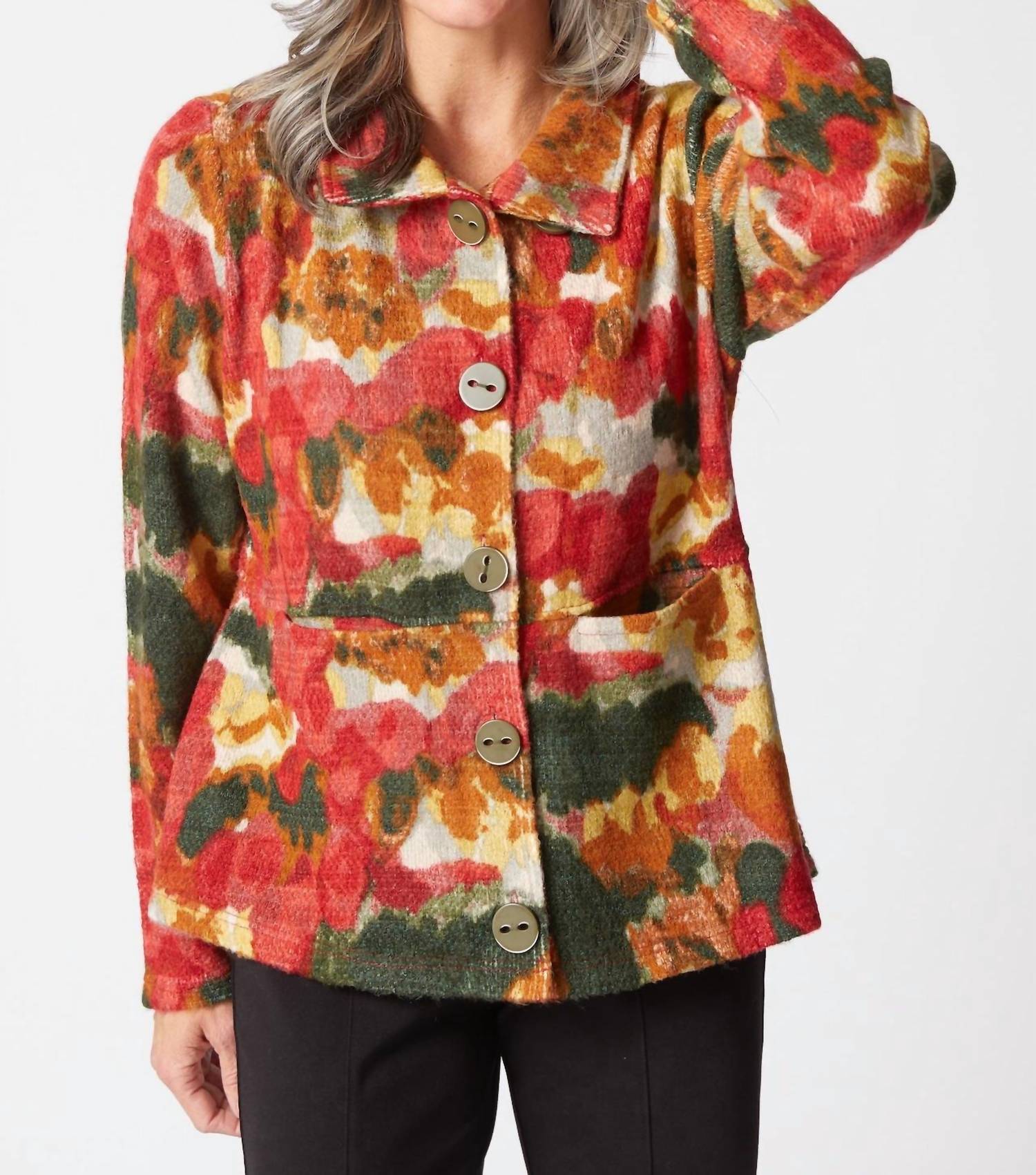 Habitat - Aspen Knit Brushstrokes Highland Jacket