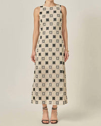 English Factory - Crochet Patchwork Sleeveless Dress