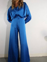 Mulla - Satin Long Sleeve Top