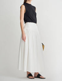 APIECE APART Angeli Maxi Skirt in cream 1 - women's skirt - alternate view