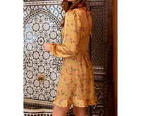 En Creme - Front Lace-Up Mini Dress