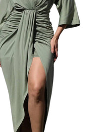 Dress Day - V-Neck Ruched Dress