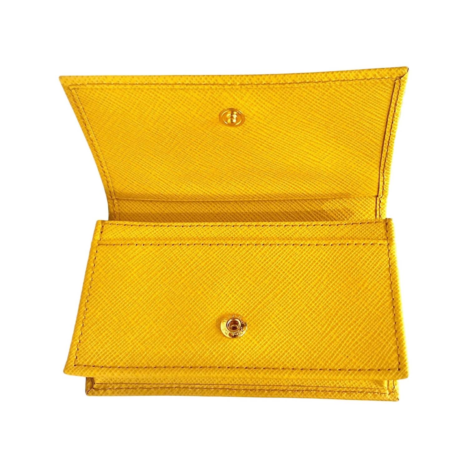 Prada - Women's Saffiano Leather Card Case Wallet