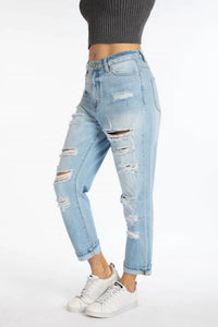 Kancan - Distressed Mom Jeans
