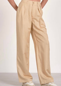 ELAN Callie Straight Leg Pants in khaki - women's pants - alternate view