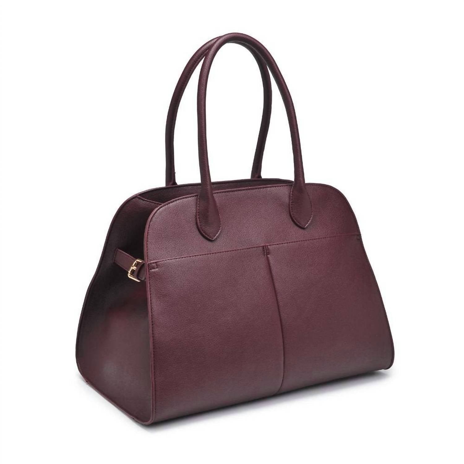 Urban Expressions Women's Janice Satchel Bag in burgundy - women's bag - detail view