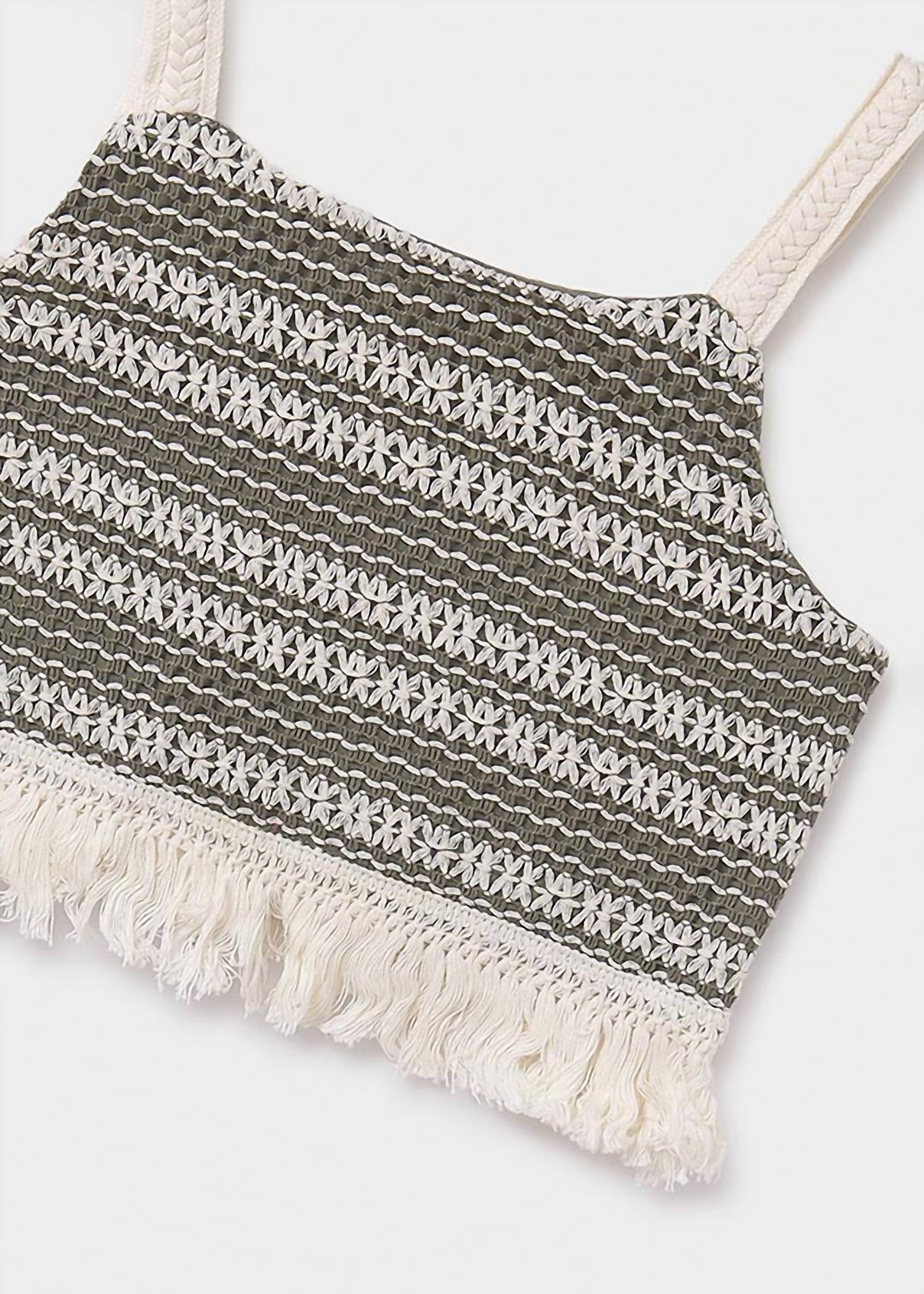 Mayoral - Fringed Sleeveless Crochet Top