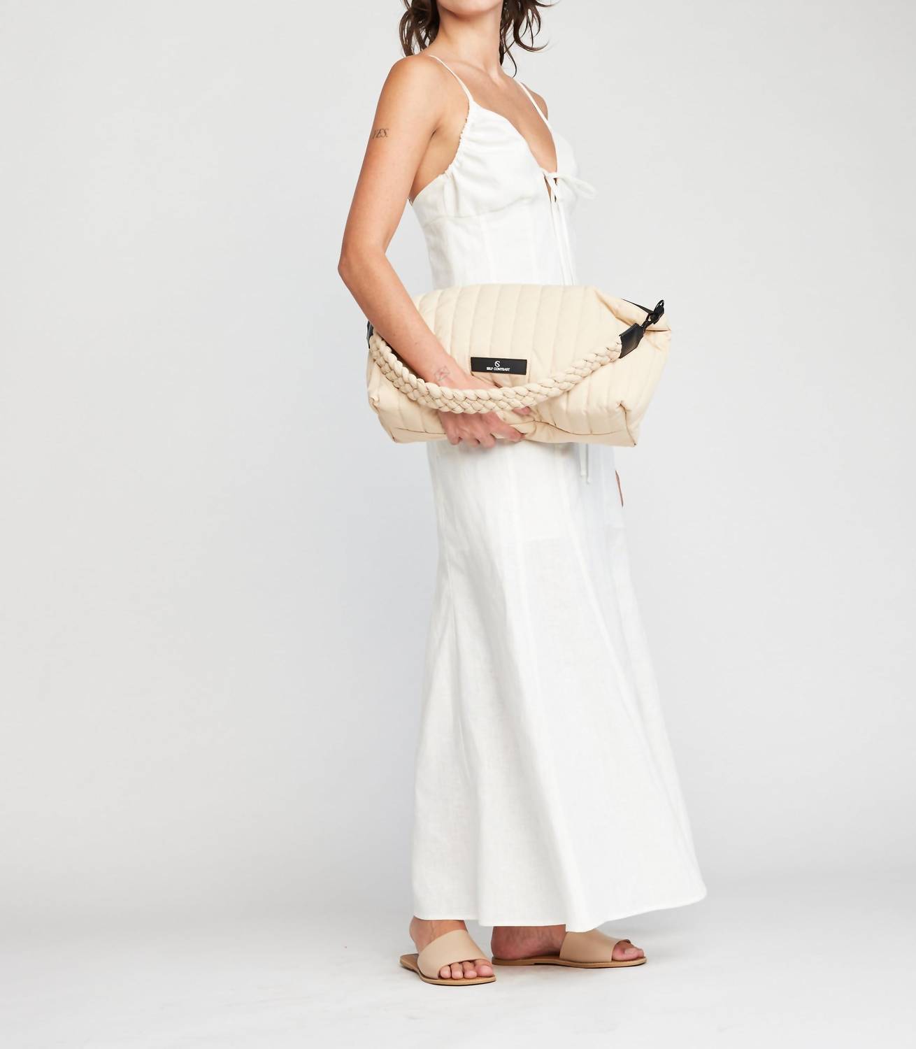 Self Contrast - Nila Adjustable Straps Maxi Dress