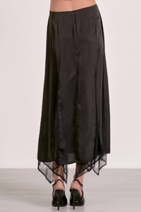 Elan - Lace Insert Midi Skirt