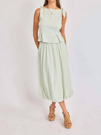 Sadie & Sage - See Me Bubble Midi Skirt