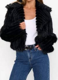 Show Me Your Mumu - Salt Lake City Cropped Faux Fur Jacket