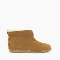 MINNETONKA Men's Sheepskin Ankle Boots in golden tan - men's boots - alternate view