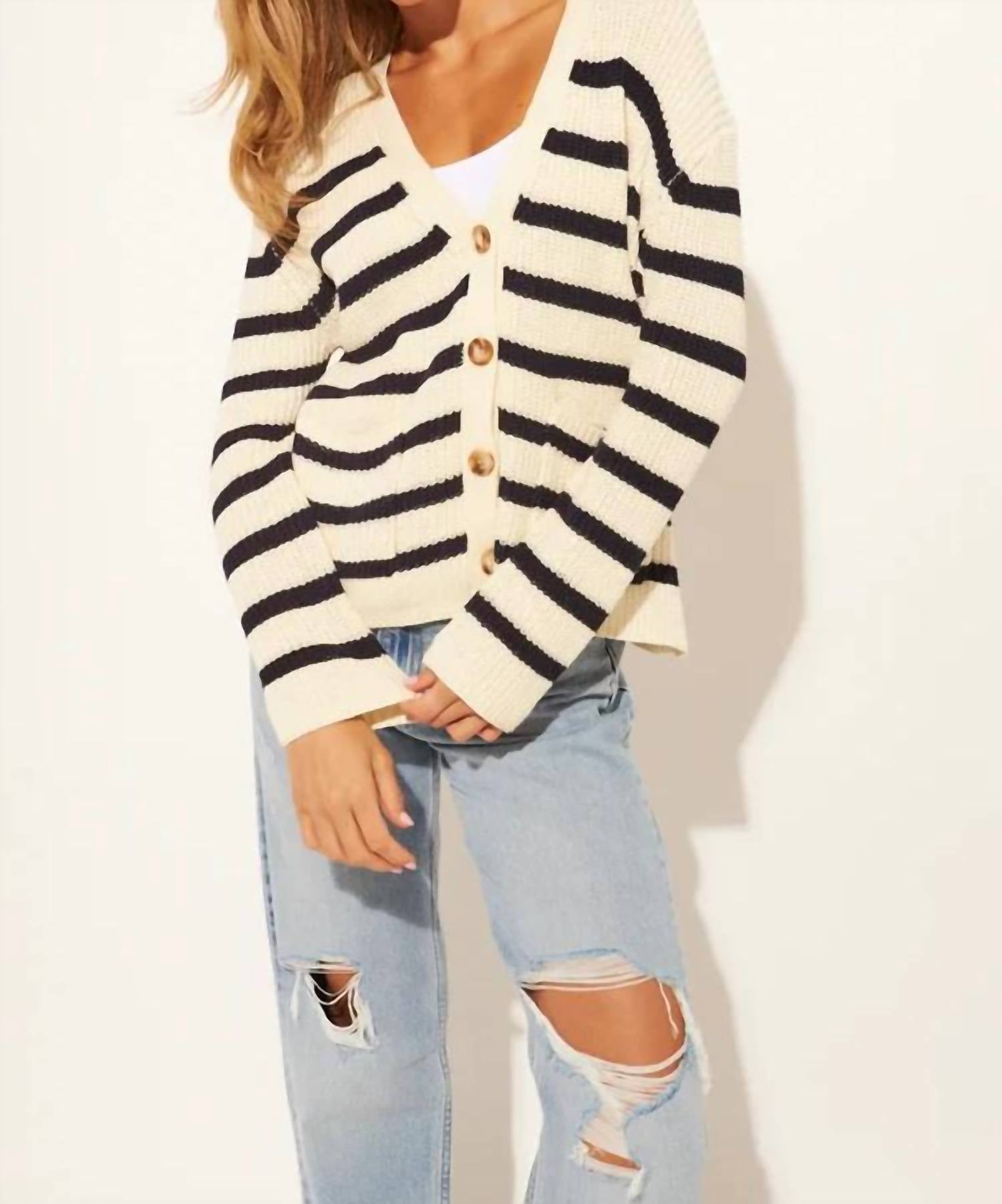 John + Jenn - Zayn Stripe Cardigan